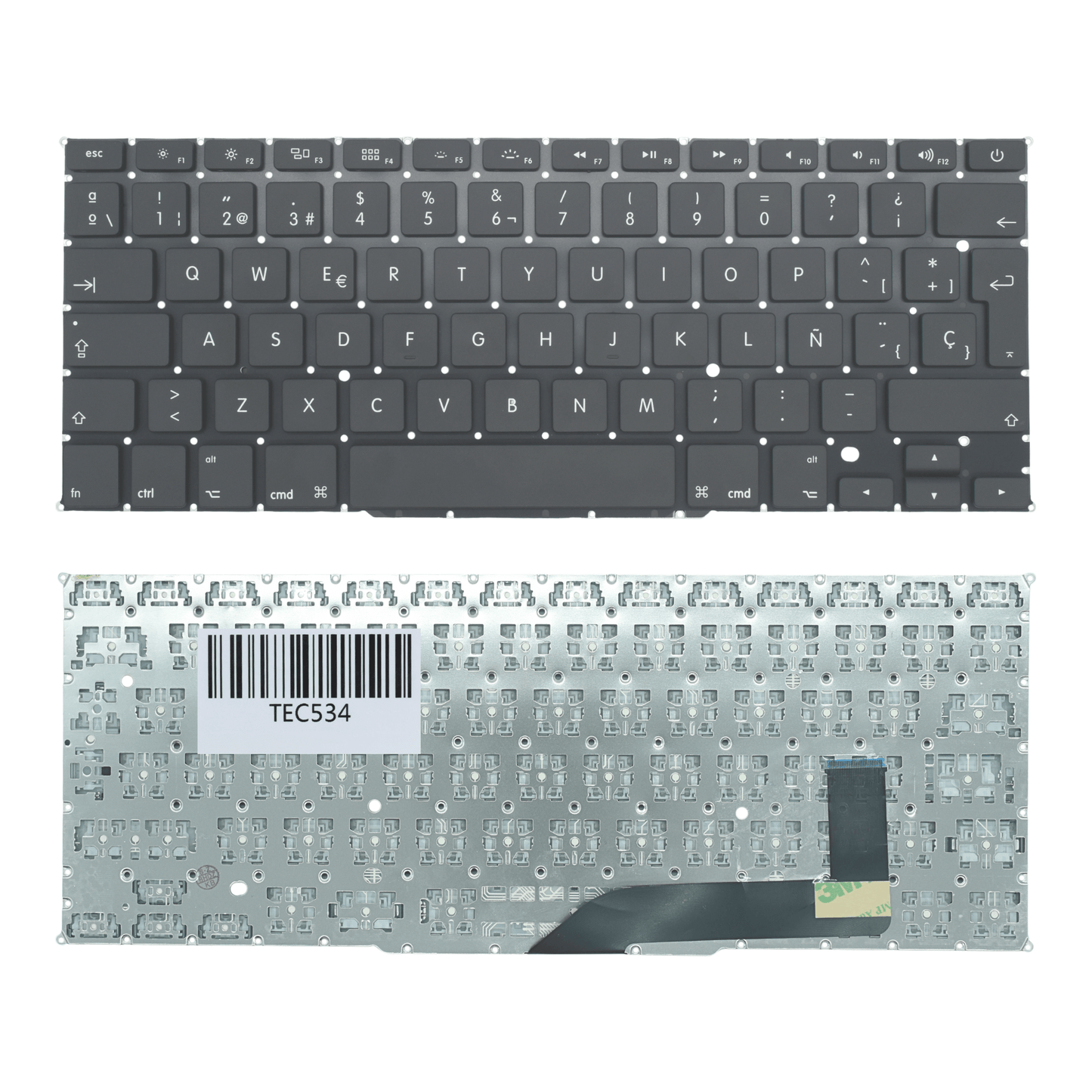 TEC534 Teclado color Negro (SP) para Apple Macbook Pro 15 Retina A1398 (2012) Con BACKLIGHT" - Tecnología AltérCo