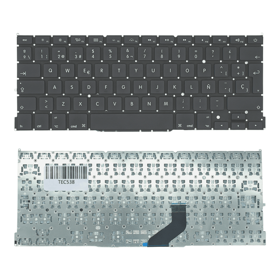 TEC538 Teclado color Negro (SP) para Apple MacBook Pro Retina A1425 13.3 Inch 2012-2013