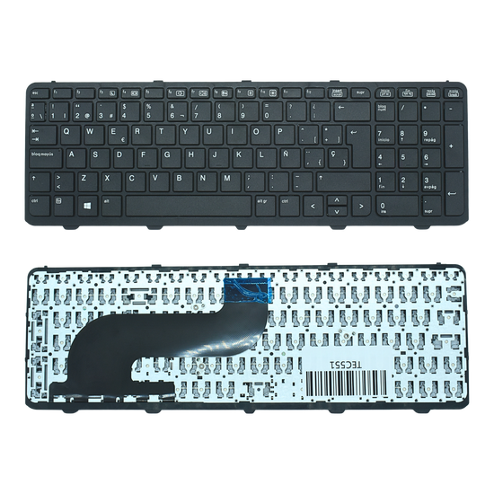 TEC551 Teclado color Negro (SP) para HP Probook 650 G1 , 655 G2, 736649-B71