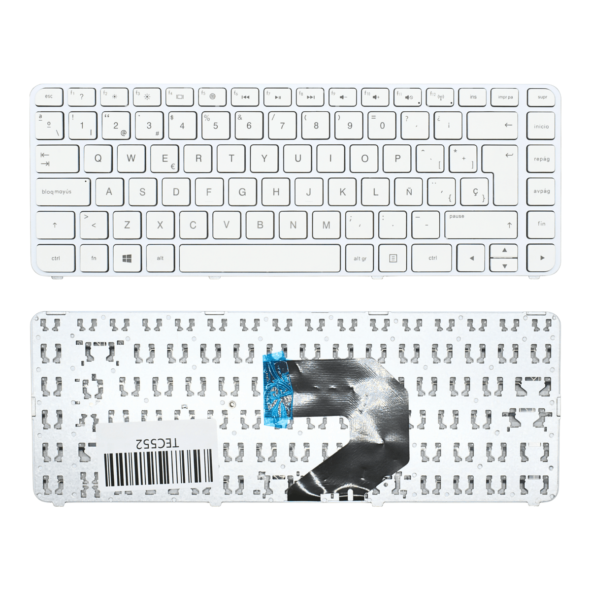 TEC552 Teclado color BLANCO (SP) para HP PAVILION G4-2000 G4-2100 G4-2200 SERIES - Tecnología AltérCo