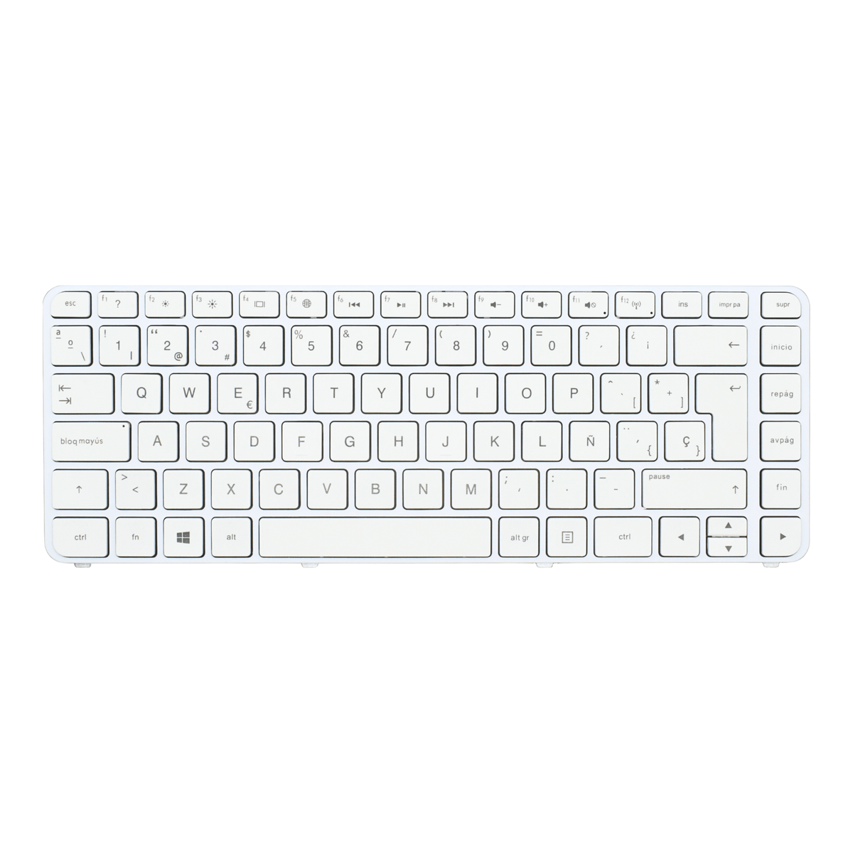 TEC552 Teclado color BLANCO (SP) para HP PAVILION G4-2000 G4-2100 G4-2200 SERIES - Tecnología AltérCo