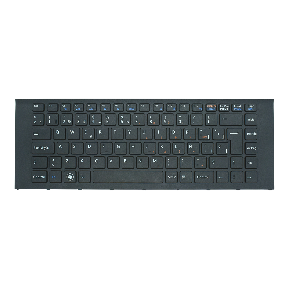TEC553 Teclado color Negro (SP) para Sony Vaio PCG-61211U VPC-EA SERIES con Marco (FRAME)