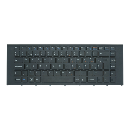 TEC553 Teclado color Negro (SP) para Sony Vaio PCG-61211U VPC-EA SERIES con Marco (FRAME)