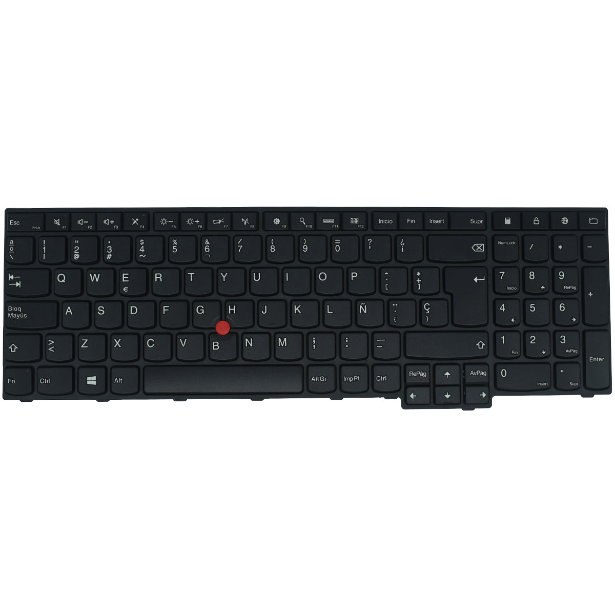 TEC566 Teclado color Negro (SP) para Lenovo Thinkpad E550 E550c E555 E560 E565 - Tecnología AltérCo