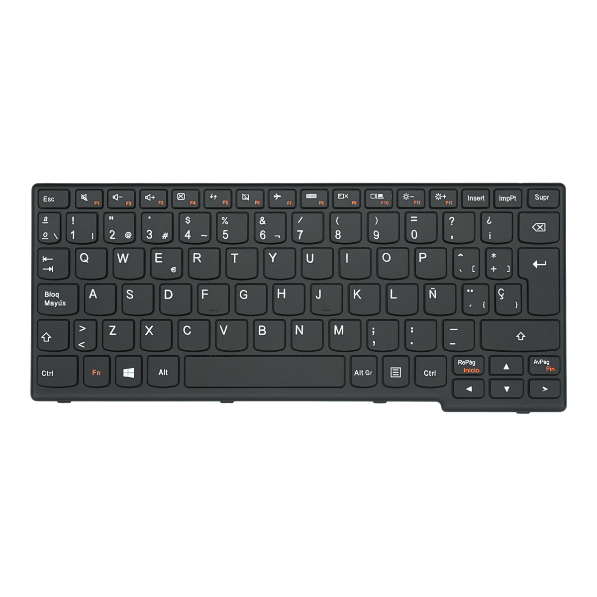 TEC571 Teclado color NEGRO (SP) para Lenovo 11s Flex10G S210 S210G s210t S215 s215T