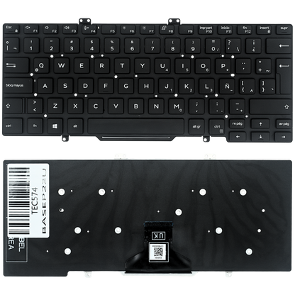 TEC574 Teclado color NEGRO (SP) para DELL Latitude 7400 5400 7410 L3400 3400 SIN BACKLIGHT - Tecnología AltérCo