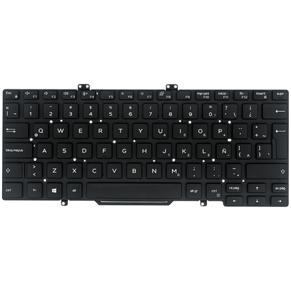 TEC574 Teclado color NEGRO (SP) para DELL Latitude 7400 5400 7410 L3400 3400 SIN BACKLIGHT - Tecnología AltérCo