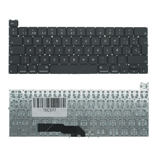 TEC577 Teclado color NEGRO (SP) para APPLE MacBook Pro 13 inch A2251 2020