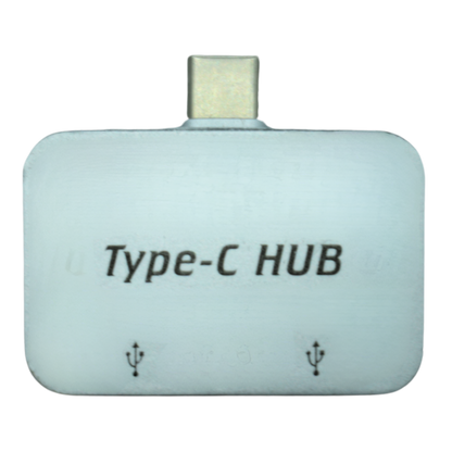 ADAPTADOR TIPO C TYC-001P Adaptador Tipo C a 2 puertos USB 2.0 En color Plata