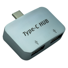 ADAPTADOR TIPO C TYC-001P Adaptador Tipo C a 2 puertos USB 2.0 En color Plata
