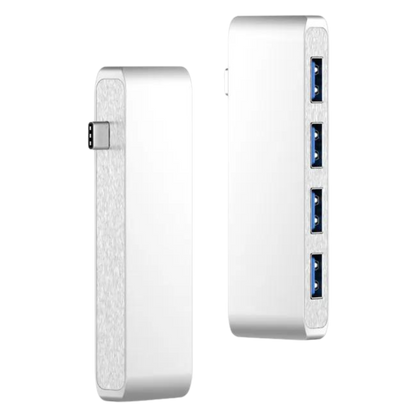 ADAPTADOR TIPO C TYC-004 Adaptador HUB Tipo C con Puertos  USB-C / USB 3.0 / TF CARD / SD CARD