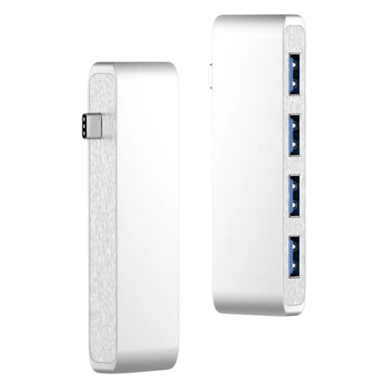 ADAPTADOR TIPO C TYC-004 Adaptador HUB Tipo C con Puertos  USB-C / USB 3.0 / TF CARD / SD CARD