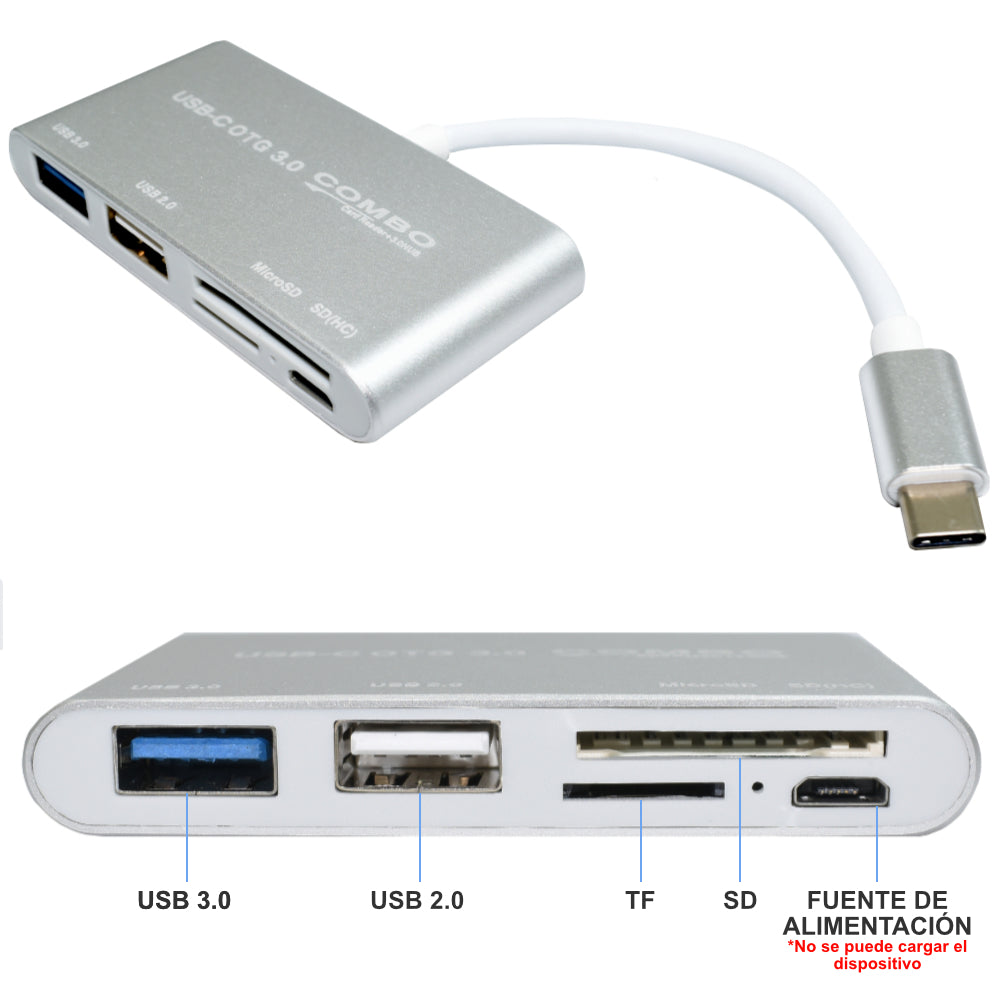 TYC-005 Adaptador HUB Tipo C con Puertos  USB 3.0
