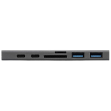 ADAPTADOR TIPO C TYC-008 Adaptador HUB 7 en 1 DUAL Tipo C con Puertos 2x Tipo C / HDMI / 2x USB 3.0 / TF CARD / SD CARD - Tecnología AltérCo