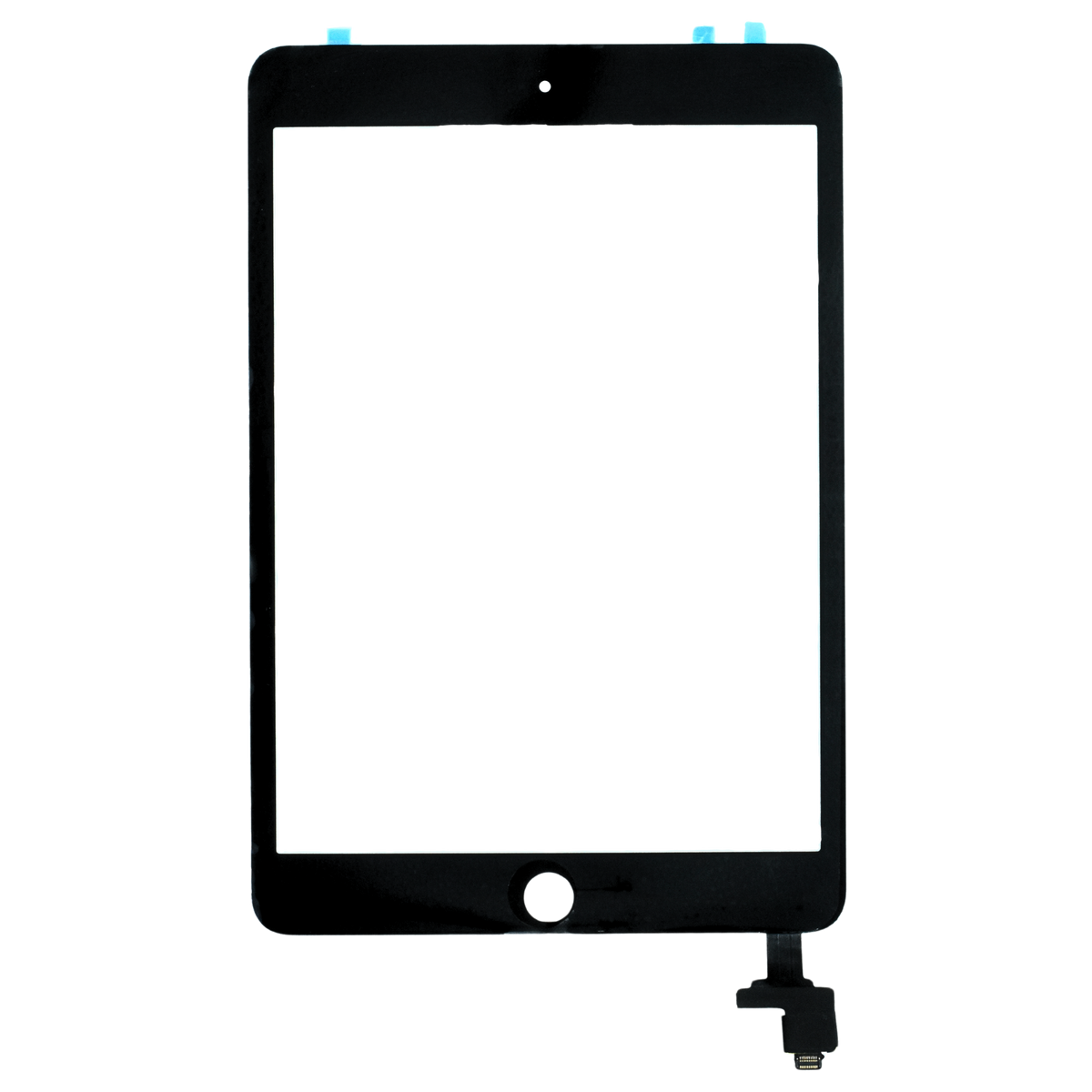 ipdM3-001S ipad mini 3 digitizer / touch panel with IC connector (SIN Boton de HOME) NEGRO