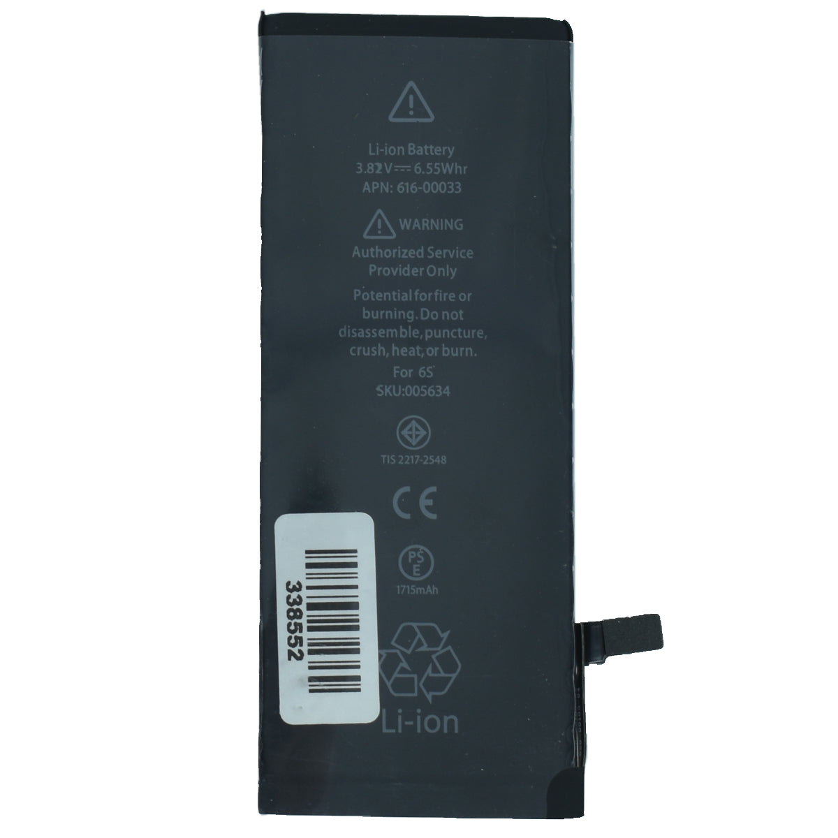 BAT-IPH6S Bateria de Reemplazo 1715mAh 3.8V para iPhone 6S - Tecnología AltérCo