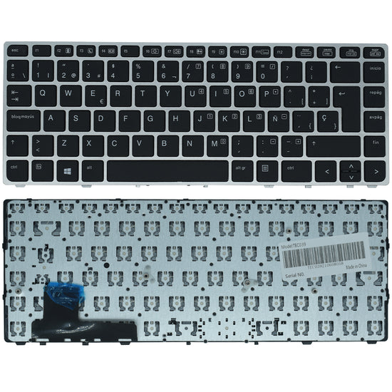 TEC039 Teclado Hp Elite Book Plata Folio 9470m Ultra Book 9480m