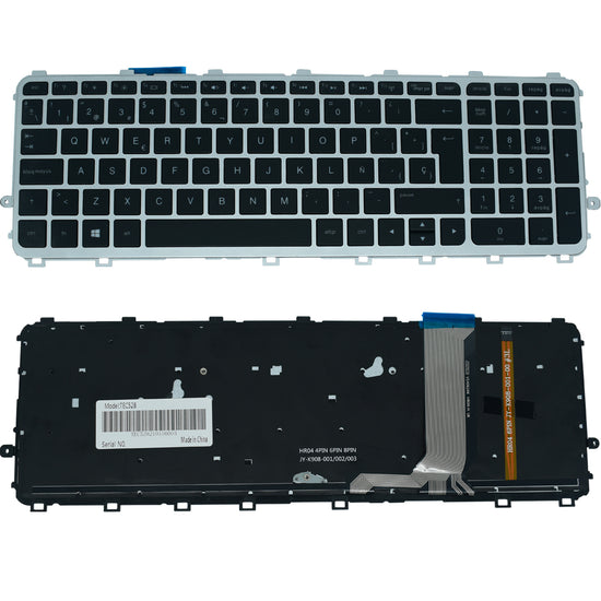 TEC528 Teclado Plata Hp Envy 15-j 17-j 15j 17j 100 M6-n Iluminado