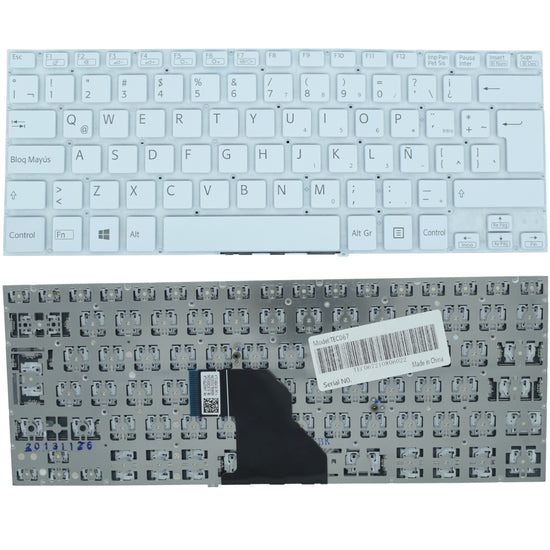 TEC067 Teclado Compatible Con Sony Svf142 Svf143 Svf144 Blanco