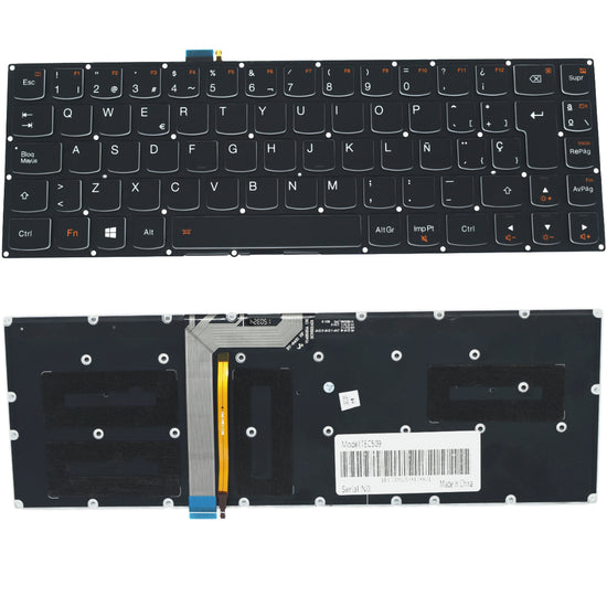 TEC509 Teclado Lenovo Ideapad Yoga 3 Pro 13 Negro Español Iluminado