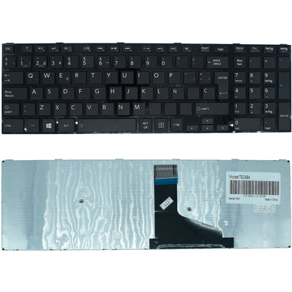 TEC484 Teclado color Negro (SP) para Toshiba Toshiba Satellite S50 S50d S50dt-a S50d-a S55 L50 - Tecnología AltérCo