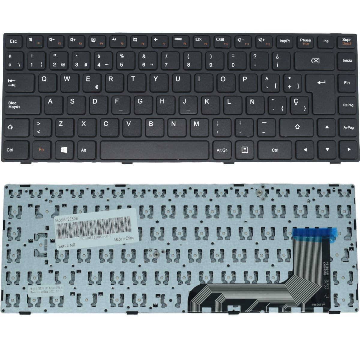 TEC508 Teclado Lenovo Ideapad 100-14 100-14iby