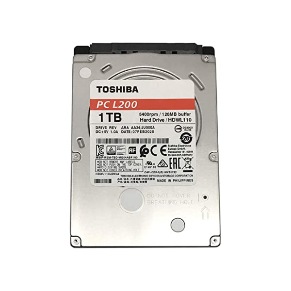 MK1059GSM / HDWL110XZSTA Disco Duro 2.5inch TOSHIBA 1TB 7.7mm 5400rpm - Tecnología AltérCo
