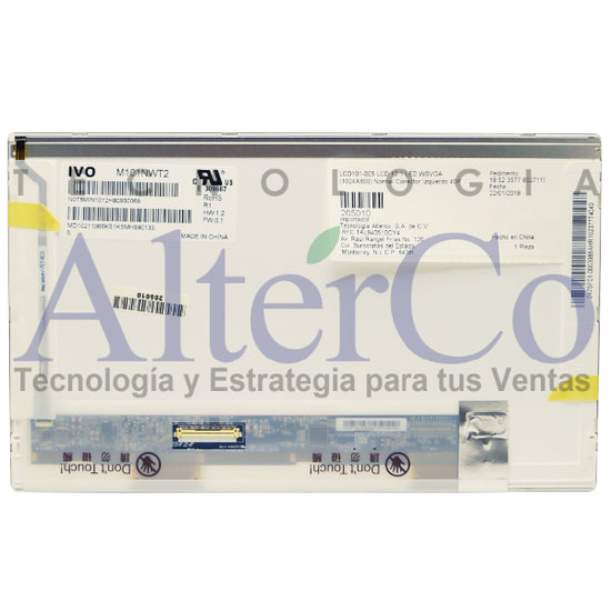 LCD101-005 Pantalla LCD 10.1 LED WSVGA (1024X600) Normal Conector Izquierdo 40P Glossy