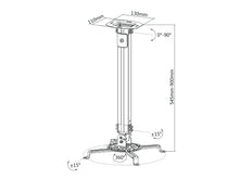 OVPR-900MM Soporte de Acero para Proyector 545-900MM / 360 Grados (Resistencia 13.5kgs) Marca Ovaltech - Tecnología AltérCo