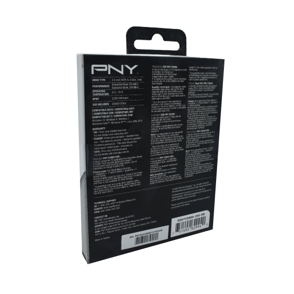 SSD7CS900-250-RB SSD INTERNO PNY 250GB CS900 SATA 2.5inch - Tecnología AltérCo