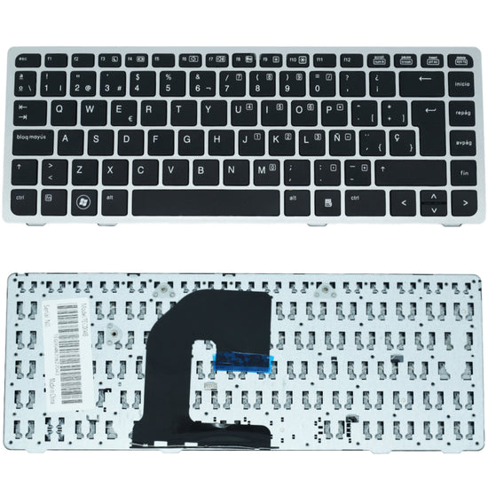 TEC004B Teclado color plata (SP) para HP Elitebook 8460P (SIN Point Stick)