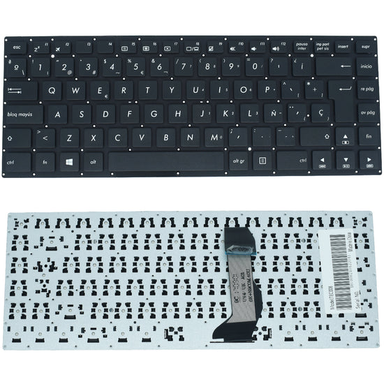 TEC008 Teclado color Negro (SP) para ASUS E402 E402M E402MA E402SA E402S E403SA E402N