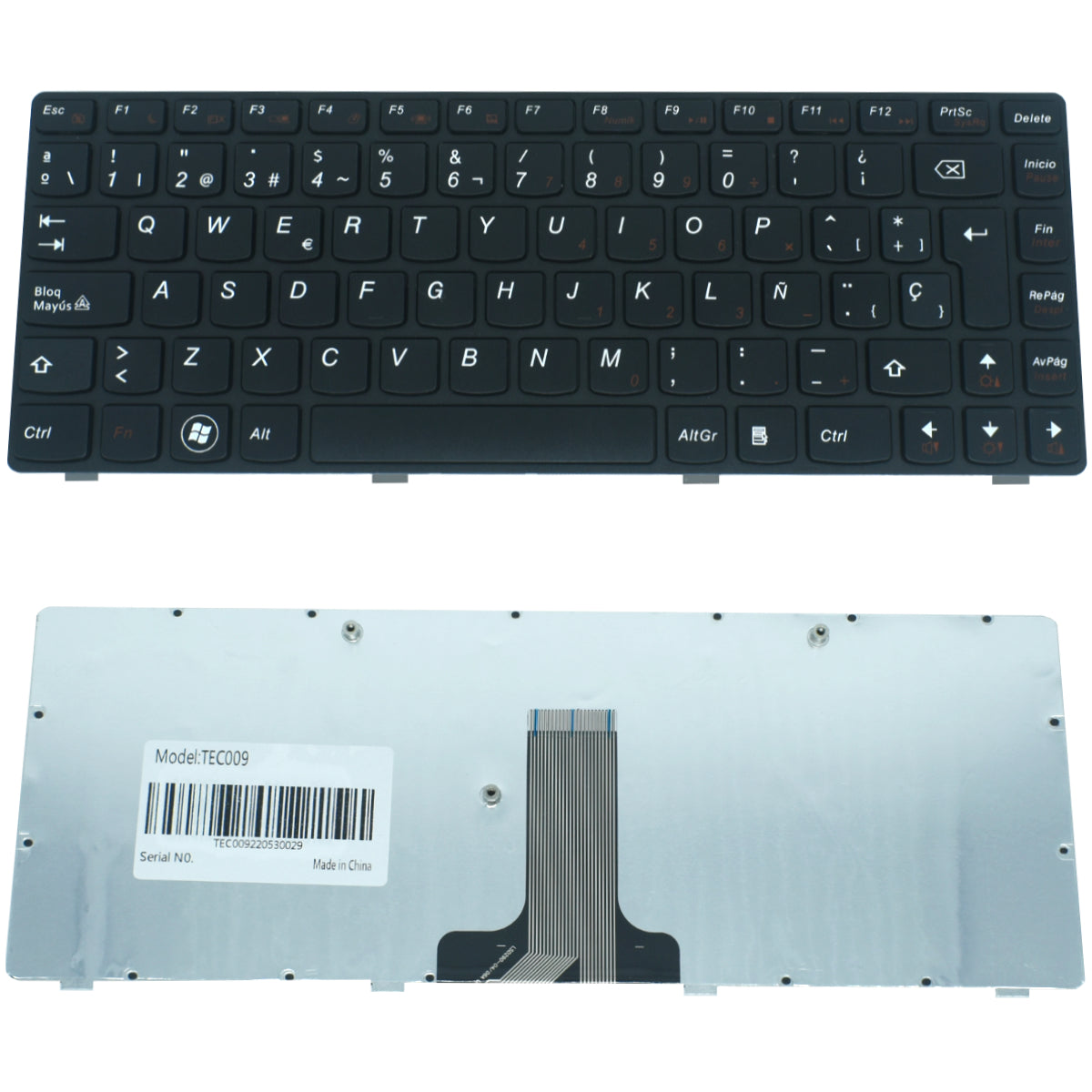 TEC009 Teclado color Negro (SP) para LENOVO G470, G475, V470 - Tecnología AltérCo