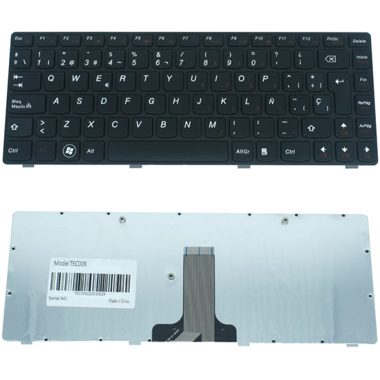 TEC009 Teclado color Negro (SP) para LENOVO G470, G475, V470