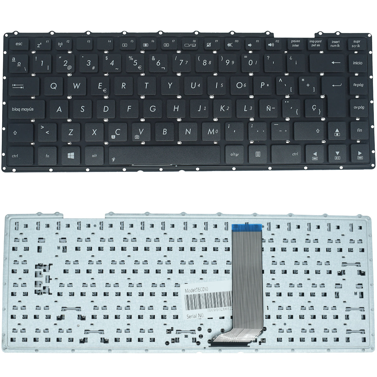 TEC010 Teclado color Negro (SP) para Asus X451 X451E X451C X451V X451CA X451M X451MA X451MAV X403M X453M X453 X455L - Tecnología AltérCo