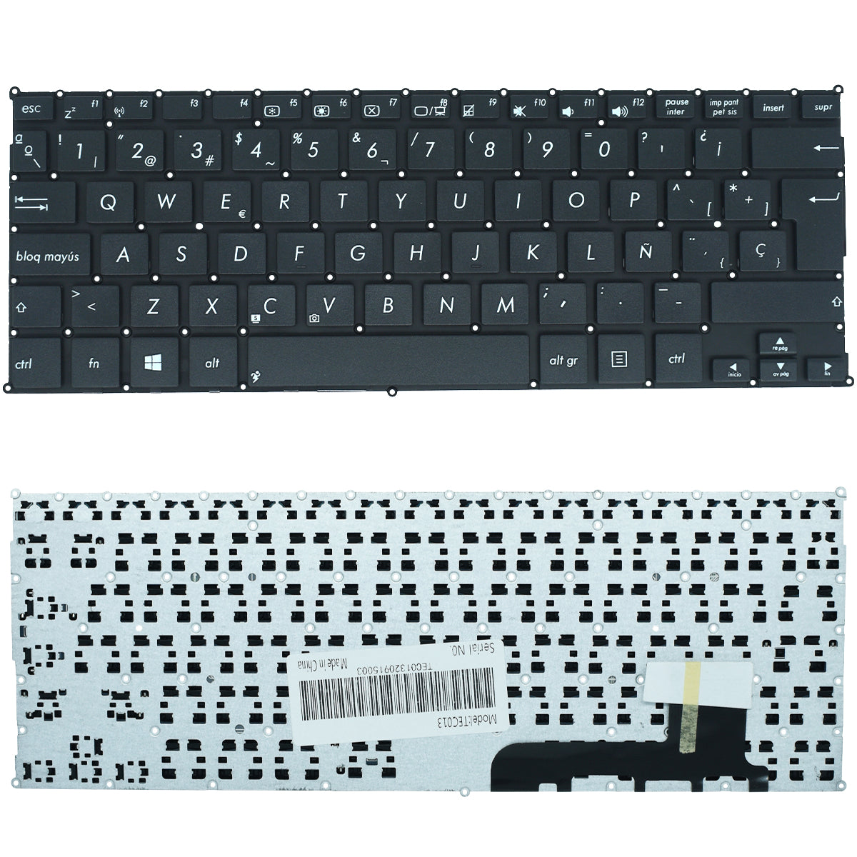 TEC013 Teclado color Negro (SP) para ASUS X200 X201E X202E Q200 Q200E S200 S200E R200 R200E R201E F201E R202E Series - Tecnología AltérCo