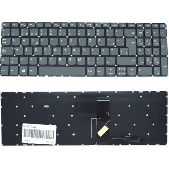 TEC018 Teclado color Negro (SP) para Lenovo IdeaPad 320-15 320-15IAP 320-15ABR 320-15AST 320-15ISK (Tecla Encendido / Numerico)