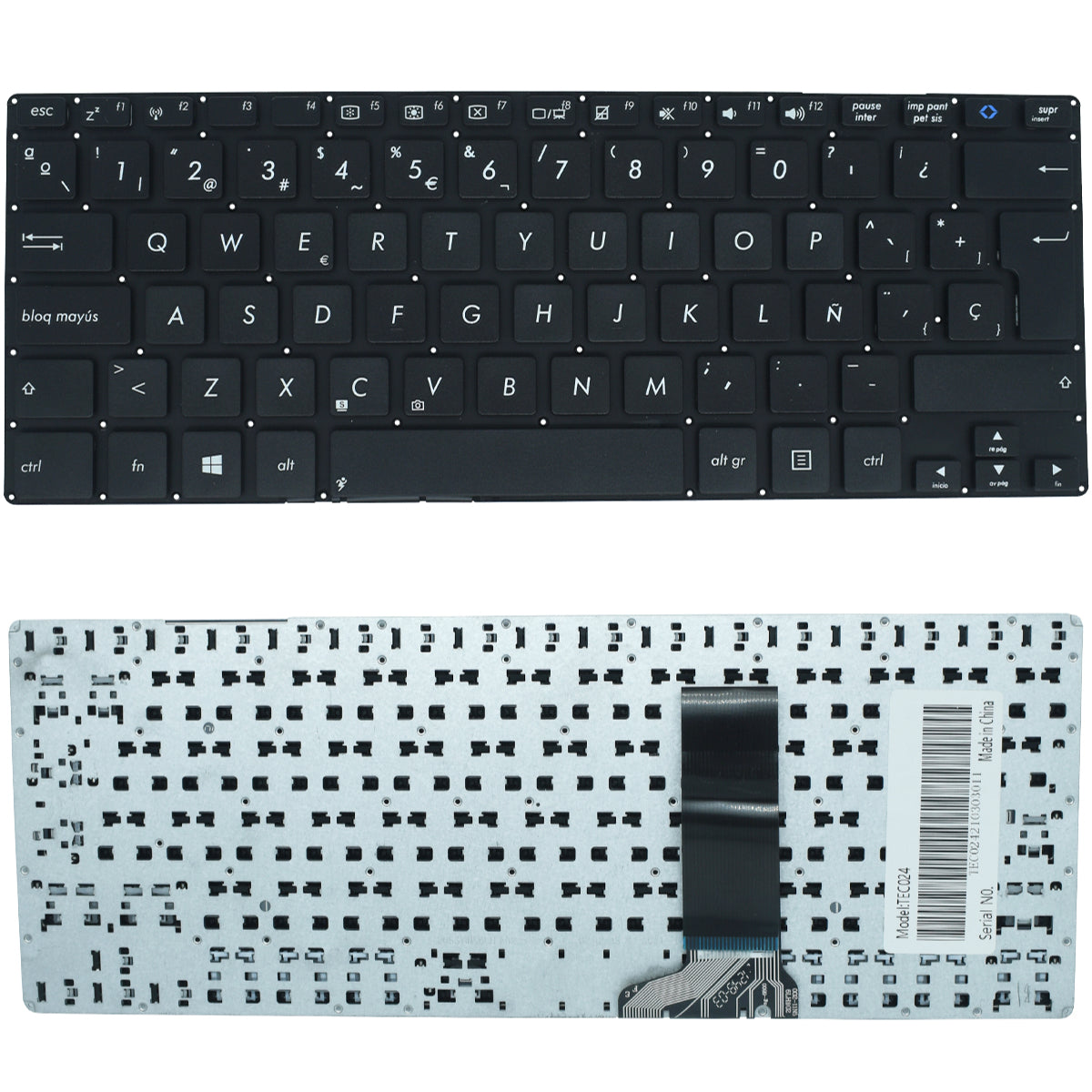 TEC024 Teclado color Negro (SP) para Asus Vivobook S300 S300k S300ki S300 S300c S300ca - Tecnología AltérCo