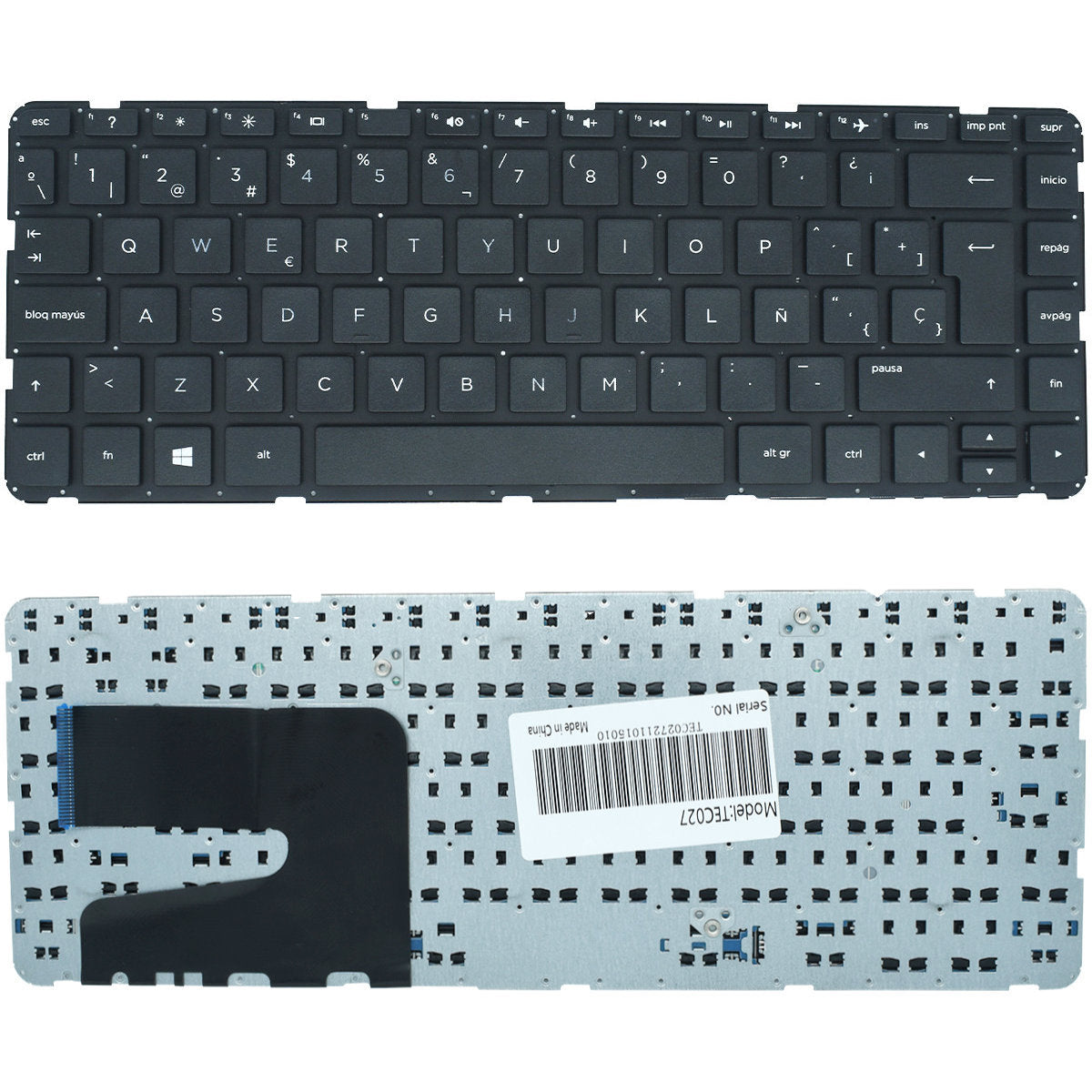 TEC027 Teclado color Negro (SP) para HP Pavilion Sleekbook 14f 14-f 14-f002la 14-e 14e 14 E 14-e012la 14-f 14f - Tecnología AltérCo