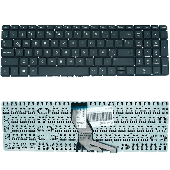 TEC030 Teclado color Negro (SP) para HP 15-ab 15ab 15-ab000 15-ab100 (CTRL cuadrado) (Enter delgado)