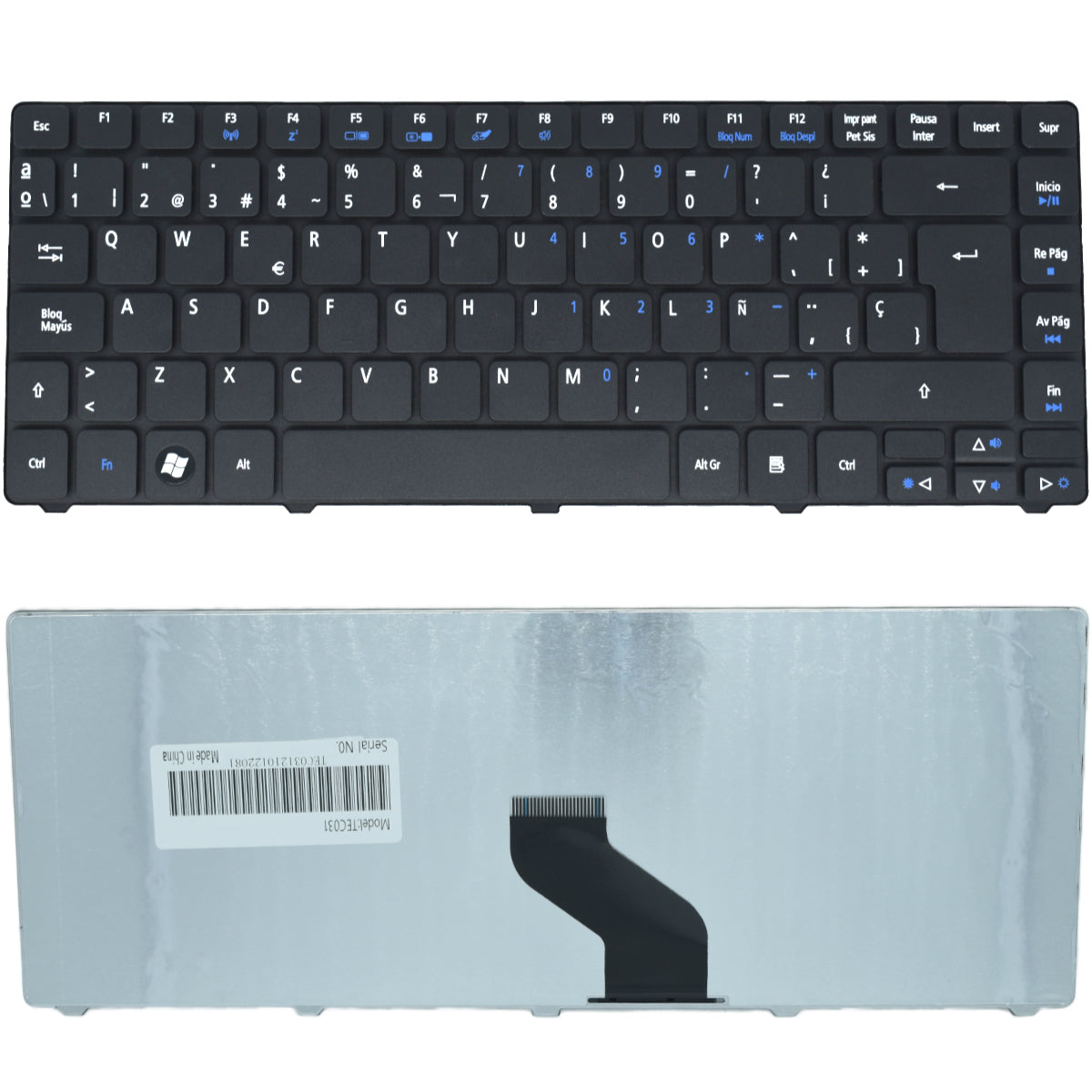 TEC031 Teclado color Negro (SP) para ACER Aspire 3810t, Aspire 4251, Gateway NV49 - Tecnología AltérCo