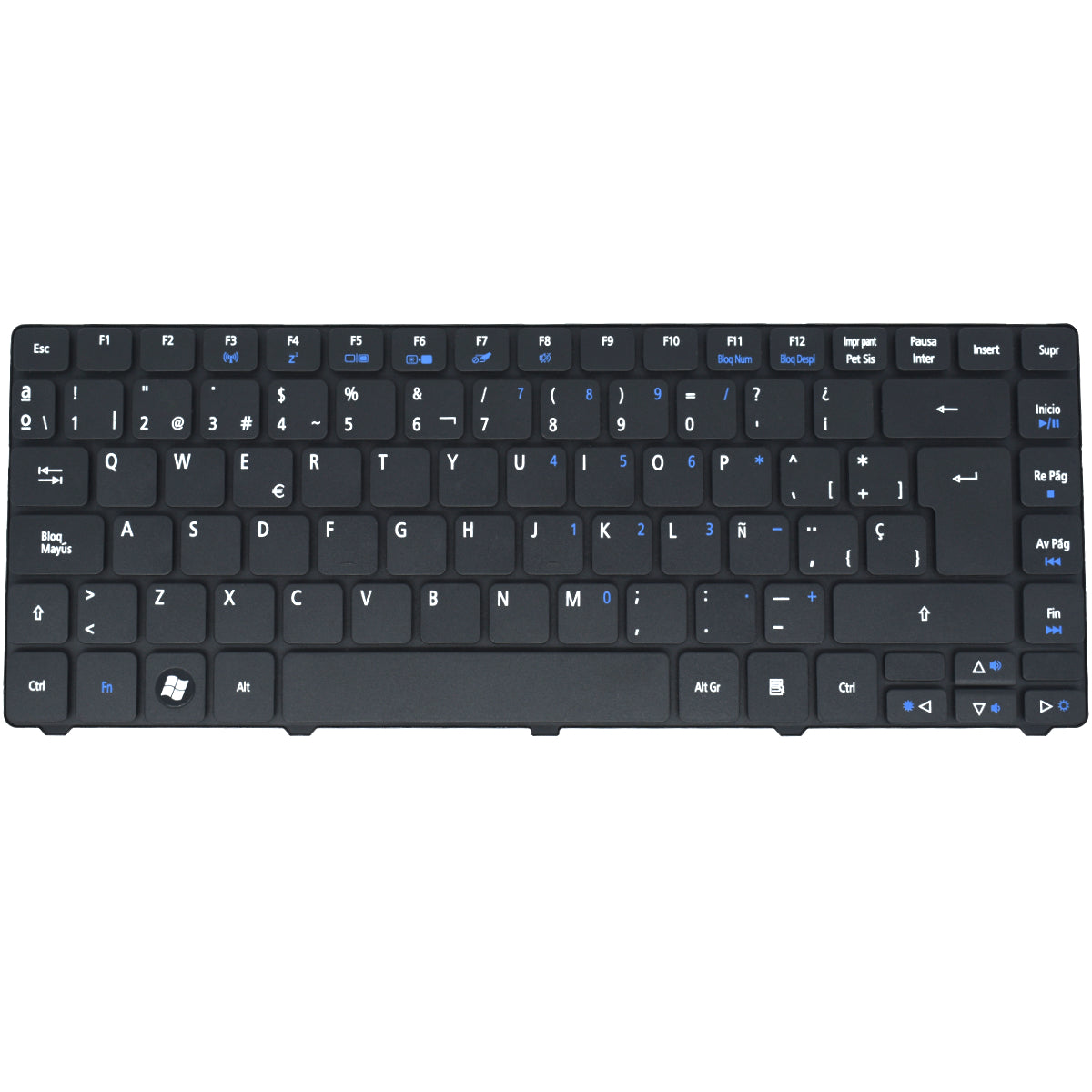 TEC031 Teclado color Negro (SP) para ACER Aspire 3810t, Aspire 4251, Gateway NV49 - Tecnología AltérCo