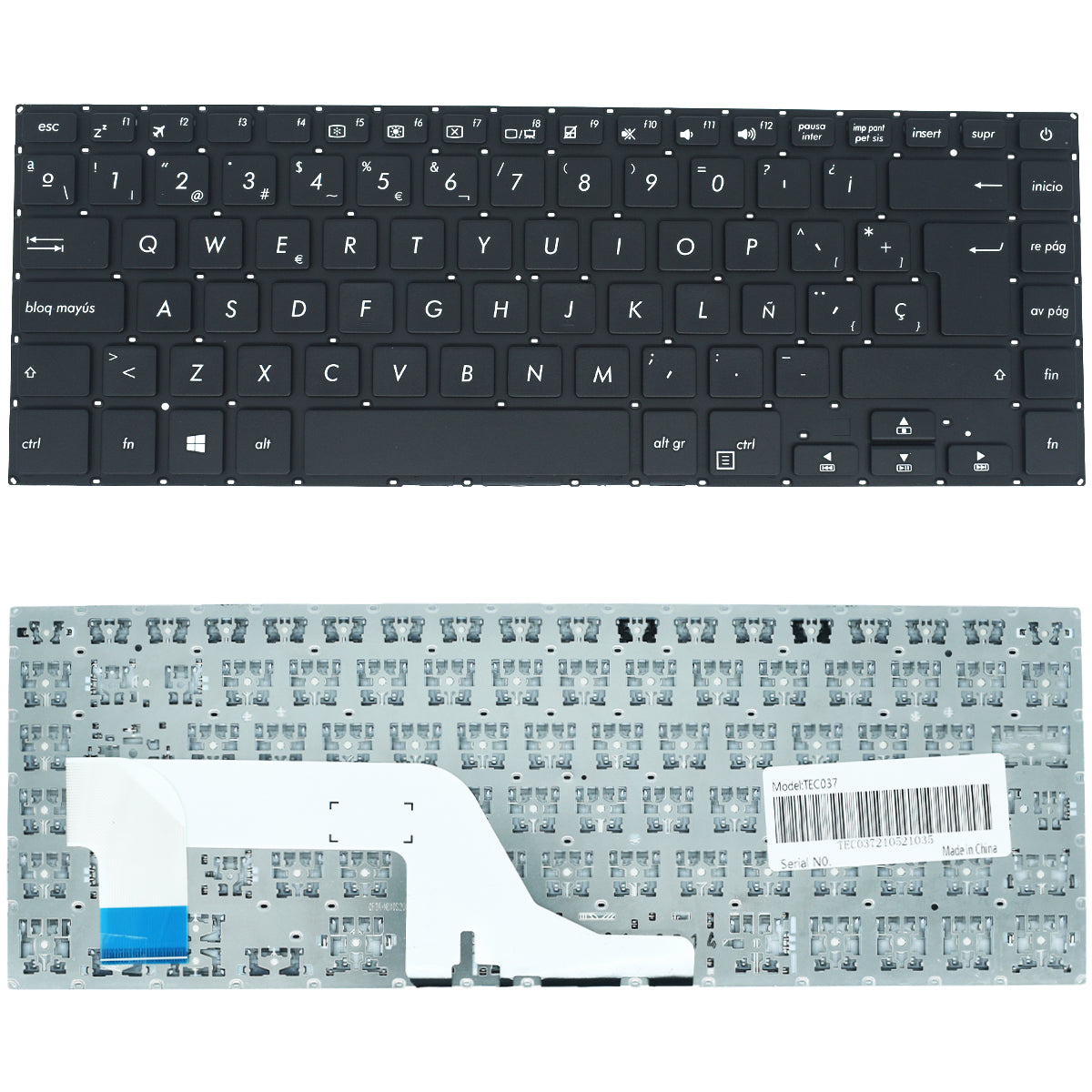 TEC037 Teclado color Negro (SP) para Asus Vivobook 15 X505 X505b X505ba X505bp - Tecnología AltérCo