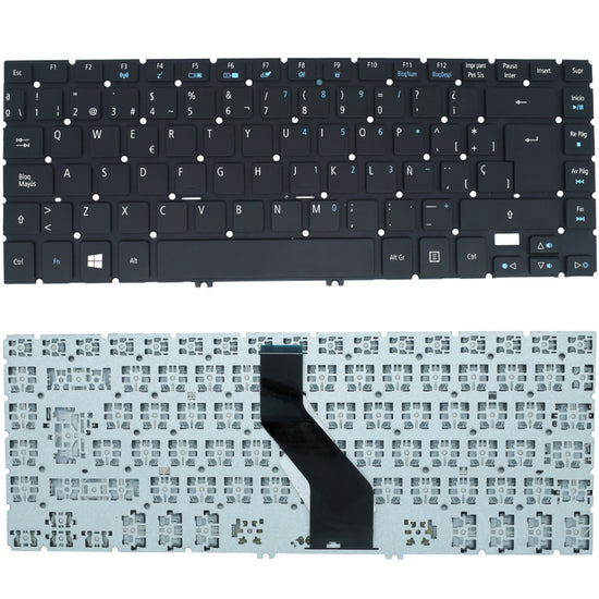 TEC038 Teclado color Negro (SP) para ACER Aspire V5-472PG V5-473 V5-473G V5-473P V5-473PG ILUMINADO (BACKLIGHT)