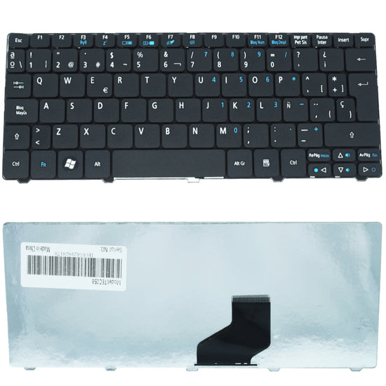 TEC058 Teclado color Negro (SP) para ACER ONE 532H, Aspire One D255,  D255E, 521