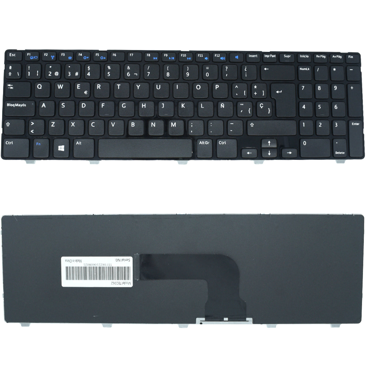 TEC062 Teclado color Negro (SP) para DELL Inspiron 15-3521, 15R-5521, 14R-5421 - Tecnología AltérCo