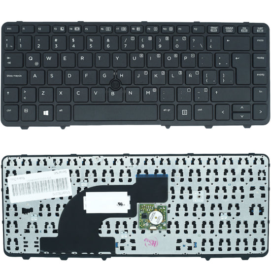 TEC070 Teclado color Negro (SP) para HP Probook 640 G1 G0 440 445 645 A640 (Con Marco)