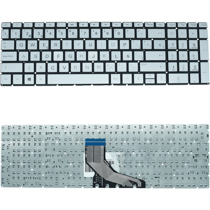 TEC073 Teclado color Plata (SP) para Hp 15-da 15-db 15-cs 15-db 15-cx 15-dr 250 G7 - Tecnología AltérCo