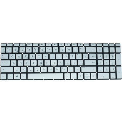 TEC073 Teclado color Plata (SP) para Hp 15-da 15-db 15-cs 15-db 15-cx 15-dr 250 G7 - Tecnología AltérCo