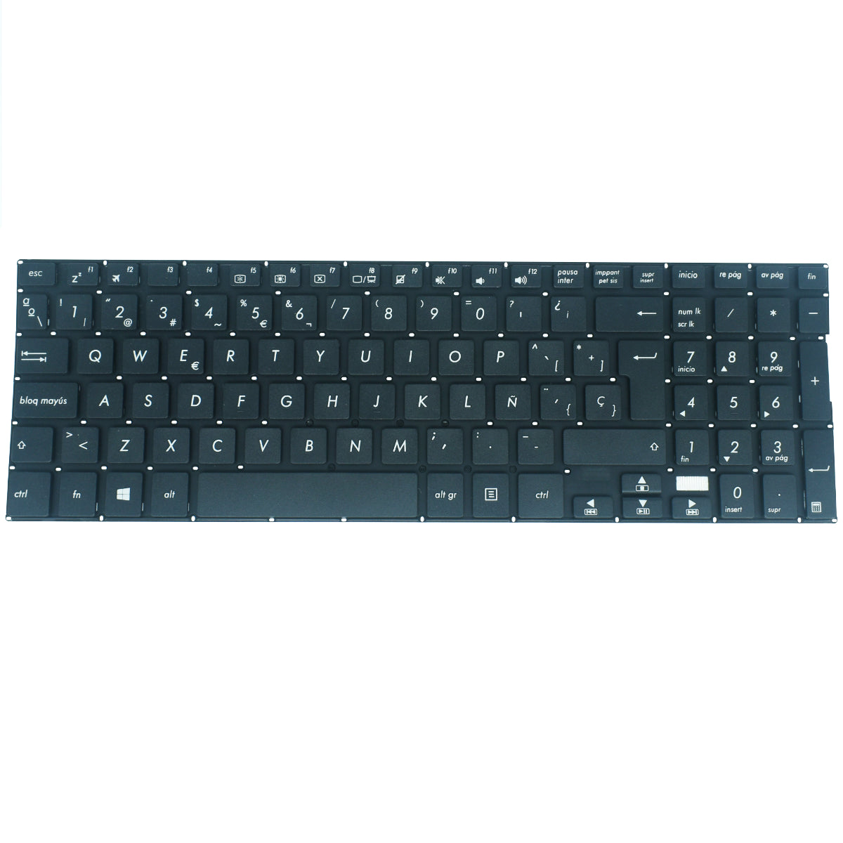 TEC076 Teclado color Negro (SP) para Asus Tp500 Tp500lb Tp501 Tp500l Tp500la - Tecnología AltérCo